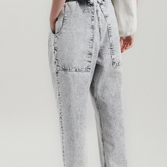 Rachel Comey Killian Pant Size 4 in Cement Acid Wash Japanese Denim NEW - Picture 4 of 11